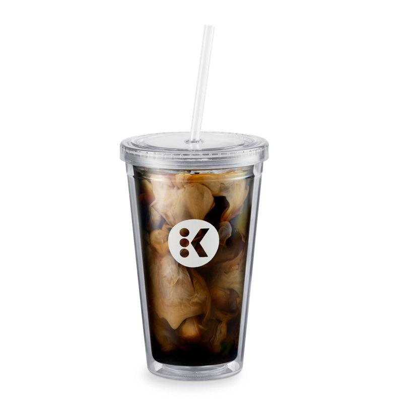 16oz BPA Free Plastic Iced Beverage Cup